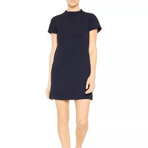 NWOT Theory Jasneah Admiral Crepe Mini Dress size 6 color deep navy.